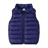 BESTORI Kids Boys Girls Lightweight Puffer Vest Sleeveless Jacket Stand Collar Coat Winter Warm Zip Up Outerwear