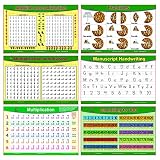 Brainymats Math Placemats for Kids- Addition Subtraction, Multiplication Division, Fractions, Counti