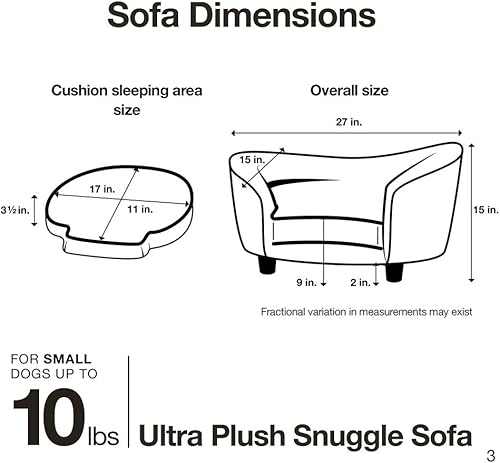 Miniatura 6 de Sofá cama para mascotas acurrucadas de Enchanted Home Pet Gris