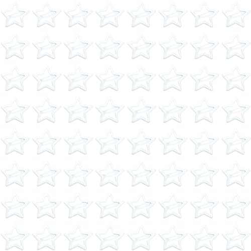 ELANE 64 Pcs Small Star Snap Hair Clips for Women Girl,Cute Hair Barrettes for Women Fine Thin Hair Accessories (White)