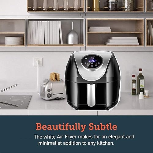 Miniatura 7 de Freidora de aire multifunción de 1800 W, horno de freidora de aire caliente, con cestahorno de tecnología de aire rápido, cesta antiadherente de