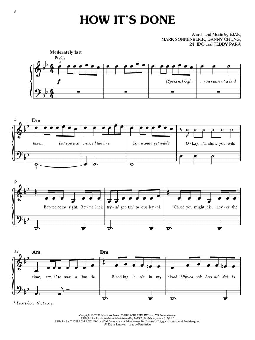 K-Pop Demon Hunters: Easy Piano Songbook | Klavier Notenbuch für Anfänger mit 9 Songs aus dem Netflix Film KPop Demon Hunters | Leichte ... Fans: Music from the Netflix Film Easy Piano