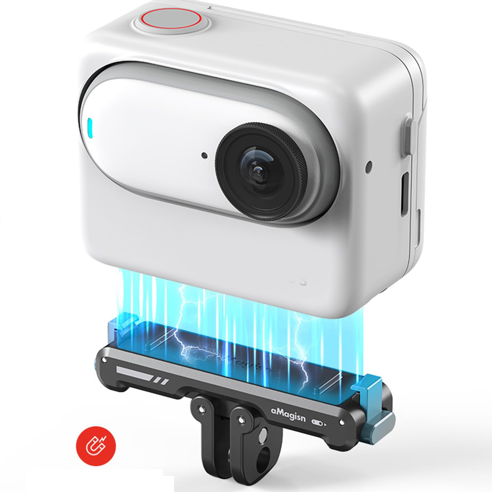 Soporte de montaje 360 GO 3 de liberación rápida de tornillo de 1/4 pulgadas adaptador de cámara deportiva, accesorios para trípode