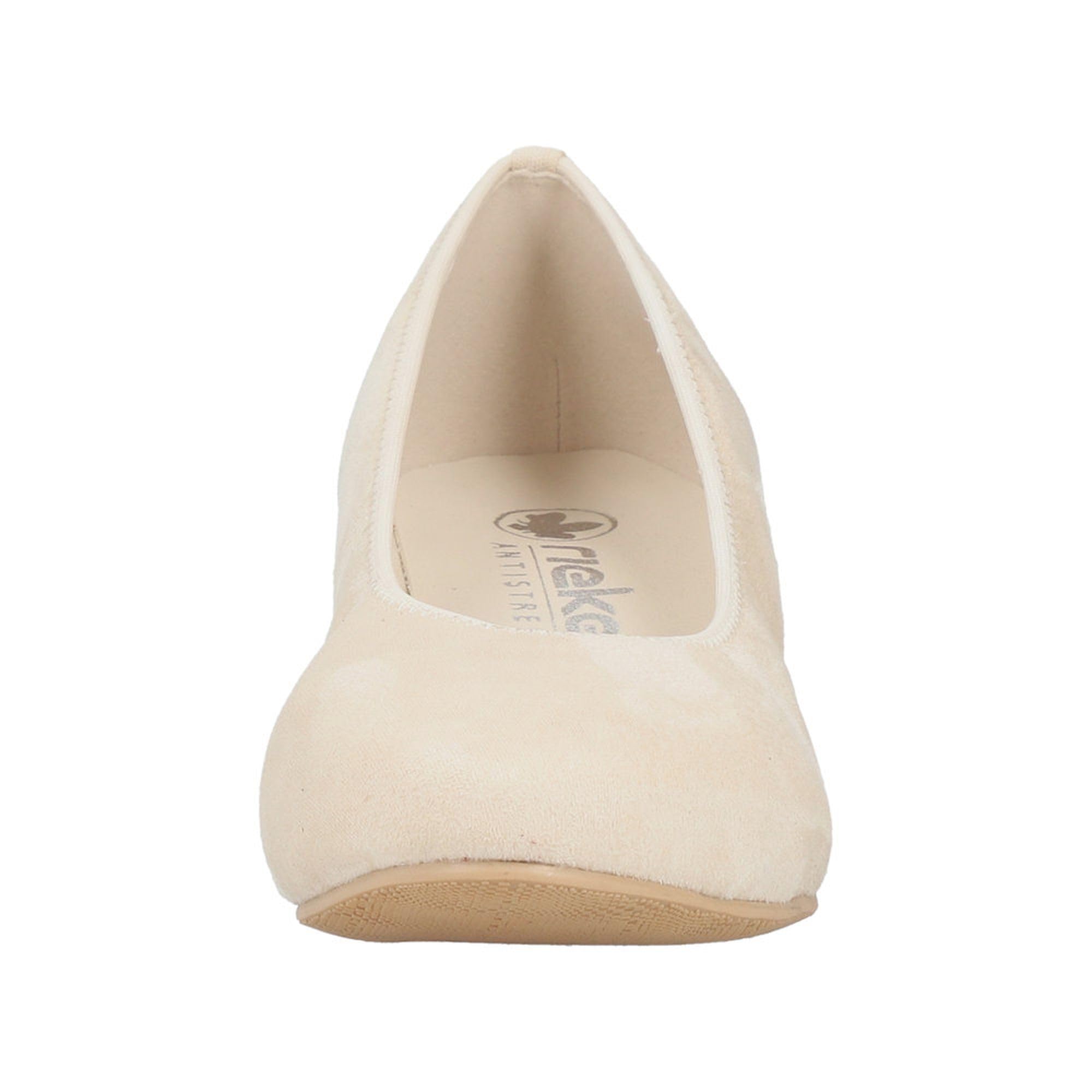 Rieker Damen Pumps mit runder Zehenform und Blockabsatz 44650, Größe:41 EU, Farbe:Beige