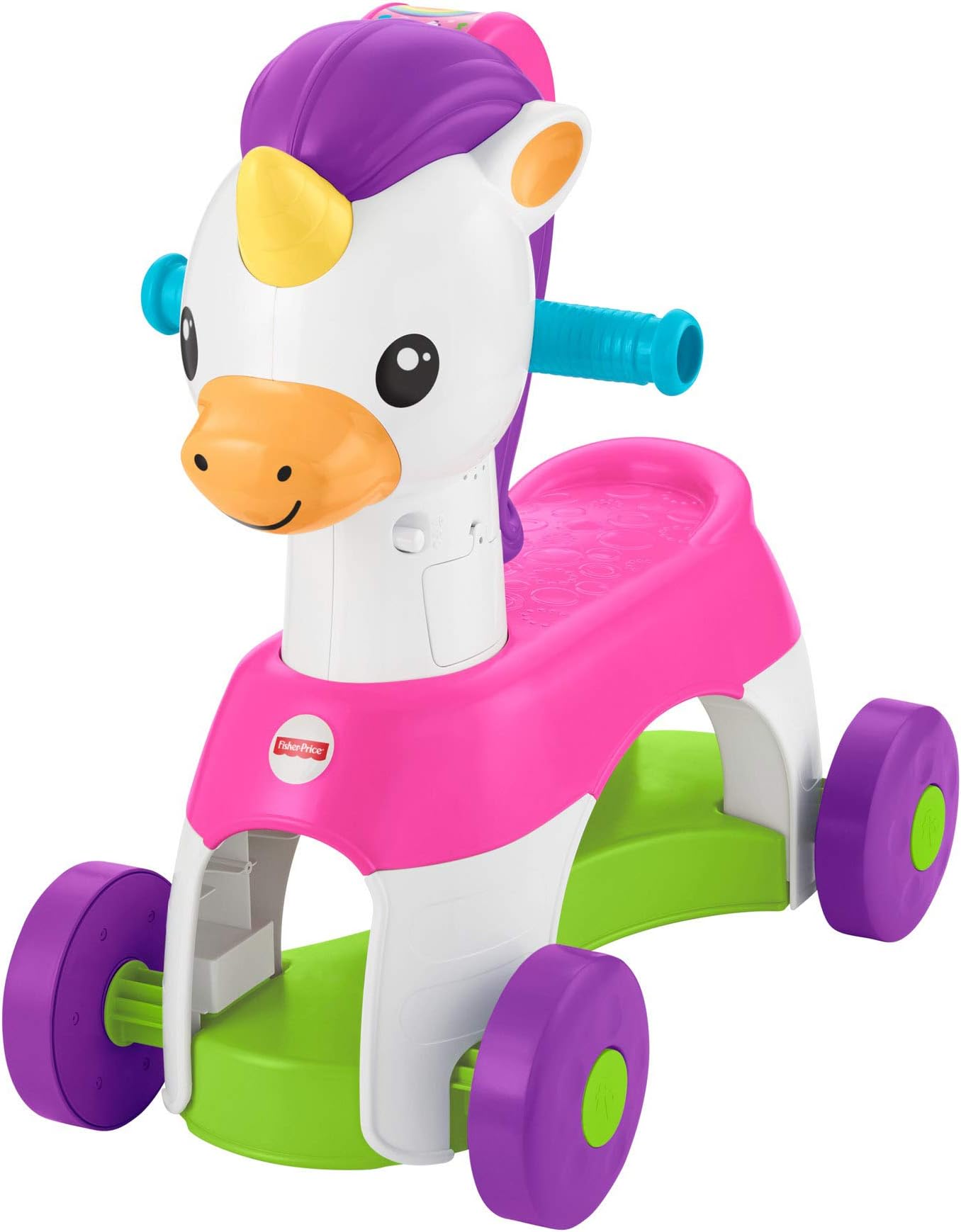 Fisher Price Baby Rollin' Tunes Unicorn Ride On,Multicolor