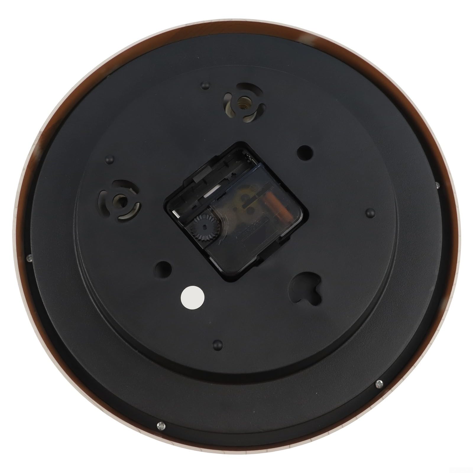 Reloj resistente a la intemperie para patio con termómetro analógico e higrómetro, movimiento de cuarzo silencioso, apto para uso en interiores en cocina o Lanai (marrón oscuro)