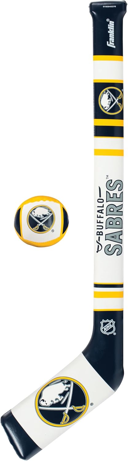 Franklin Sports NHL Team Mini Soft Hockey Stick Set - NHL Team Soft Foam Mini Hockey Stick and Ball - Great Toy for Kids