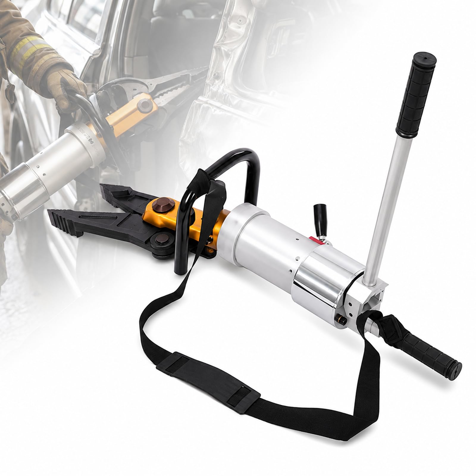 YIYIRAN 18t Hydraulic Spreader Stretching Plier, Hydraulic Rescue Tool, 360° Rotating With Integrated Hand Pump, 5.5t Spreading Force, For Traffic Accident Firefighting Emergency Rescue