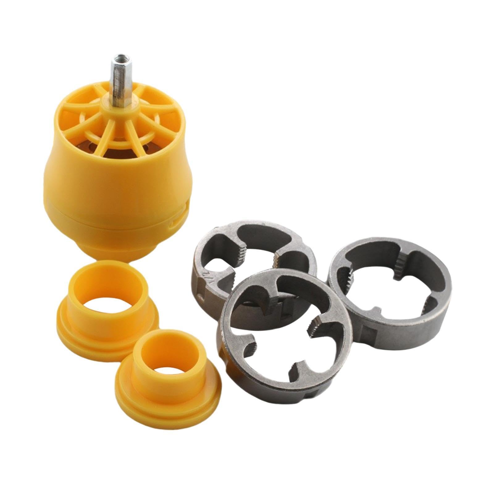 Neaxgeandx Yellow And Gray Thread Maker Tool Home Use High Performance Pipe Threader Plumbing Tools