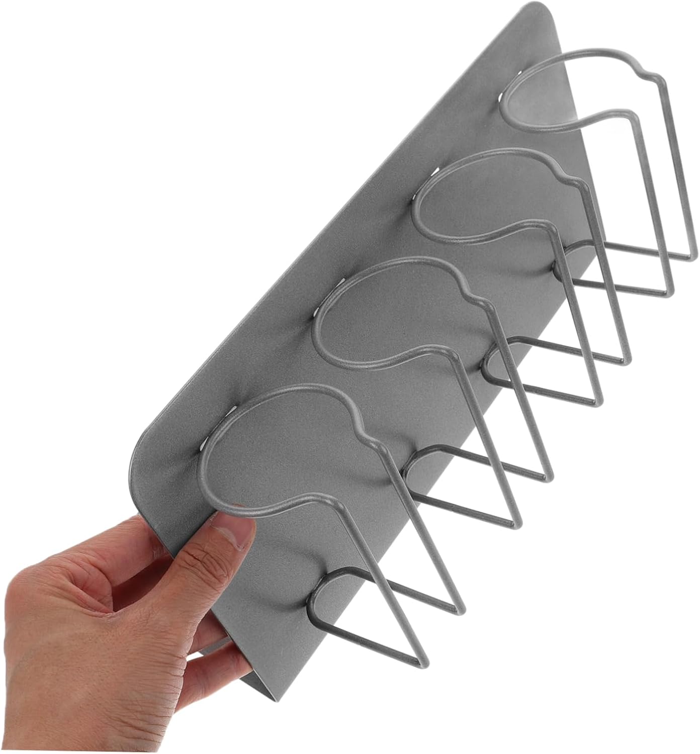 Stainless Steel Hair Clipper Rack Durable Storage Stand for Barbers Organizes Clipper Guide Combs for Salons and Home Use Sleek Design for Any Decor
