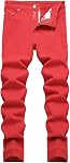 Hommes Jeans Stretch Slim Fit Jeans Comfort Casual Classic Pantalons en denim massif pour hommes
