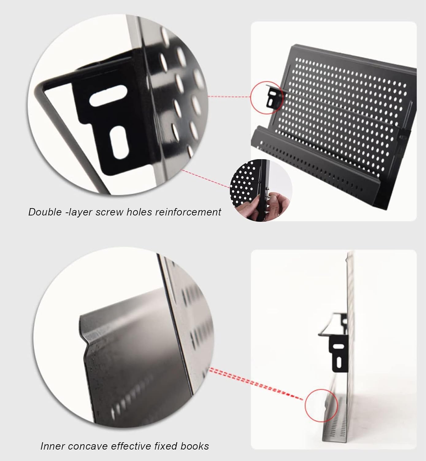 Newspaper Racks 4-Layer Magazine Holder Rack, Floor-Standing Brochure Display Stand Commer