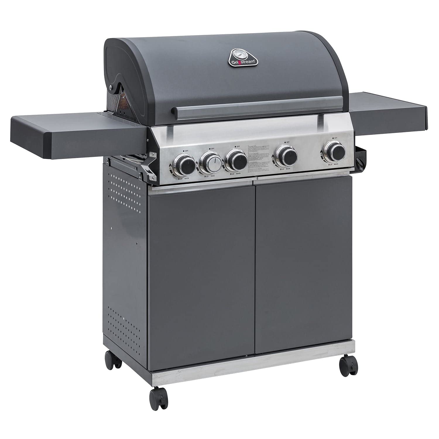 Grillstream Classic Plus 4 Burner BBQ : Hybrid Gas & Charcoal Barbecue in One