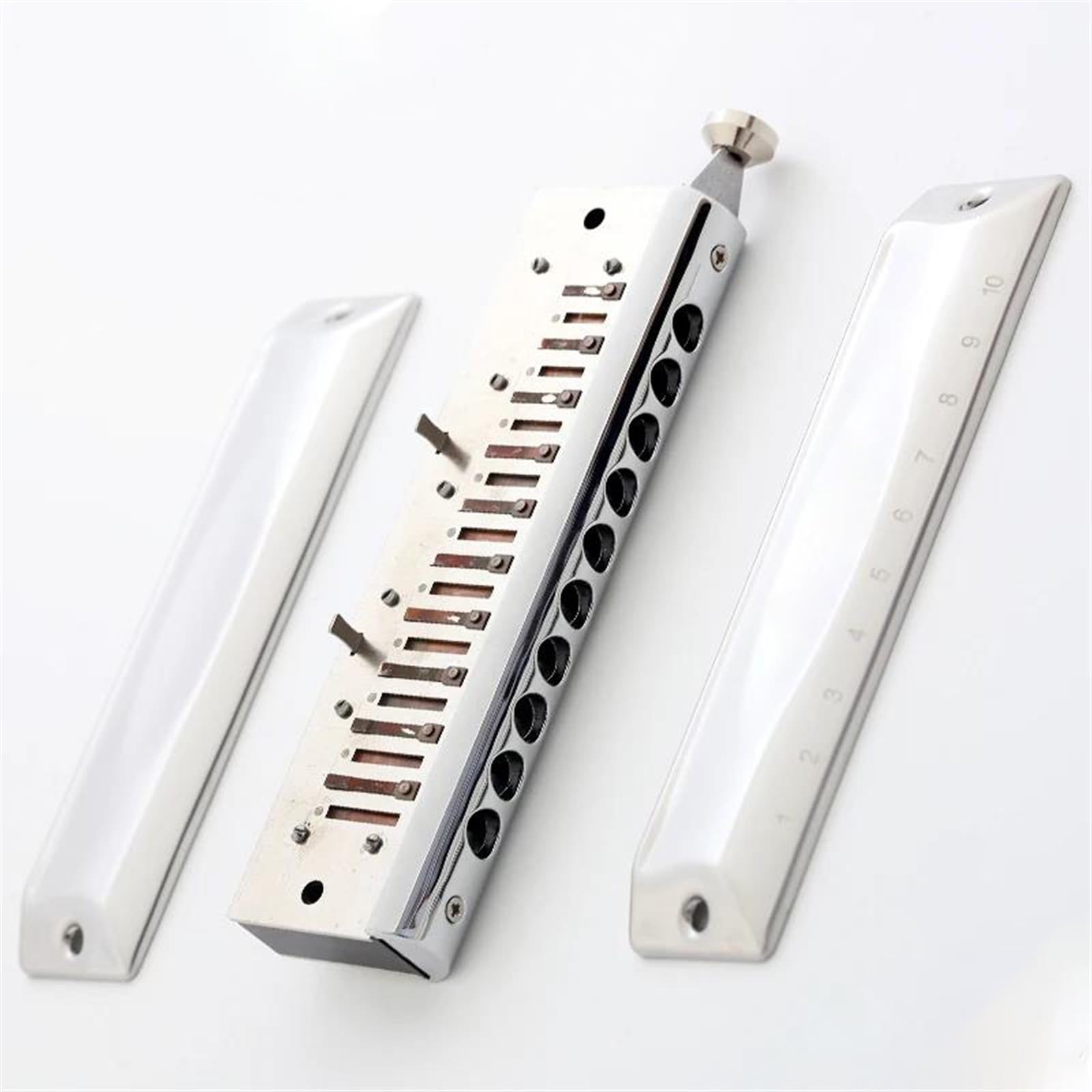 Armonica A 10 Fori 40 Toni Armonica Cromatica Chiave Di C Con Custodia Per Studenti Principianti Di Giocatori Professionisti armonica a bocca professionale