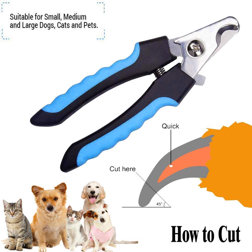 BluePet Mini Krallenschere Für Katzen, Hunde, Kaninchen & Welpen I Einfach & Sicher Bei