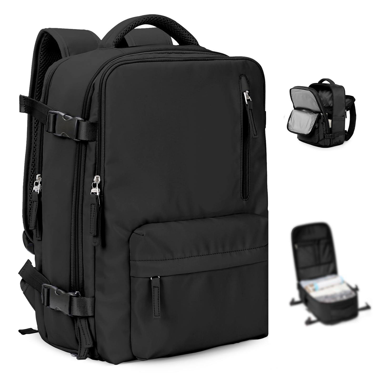 VGCUB Large Travel Backpack with Vacuum System Carry on Personal Item Storage Compression Seal Bags for Clothing with Pump Work Business Vacpack