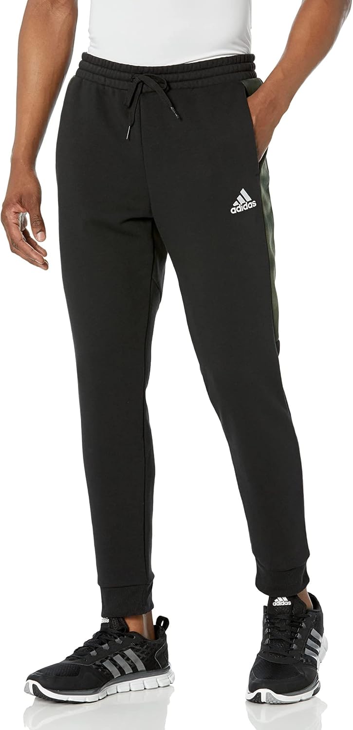 adidas Mens Essentials Camouflage Printed French Terry Pants