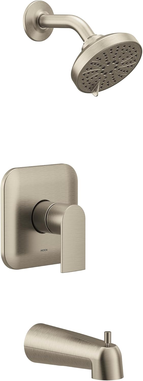 Moen UT2473EPBL Genta LX M-CORE 2-Series 1-Handle Tub and Shower Trim Kit, Valve Required, Matte Black