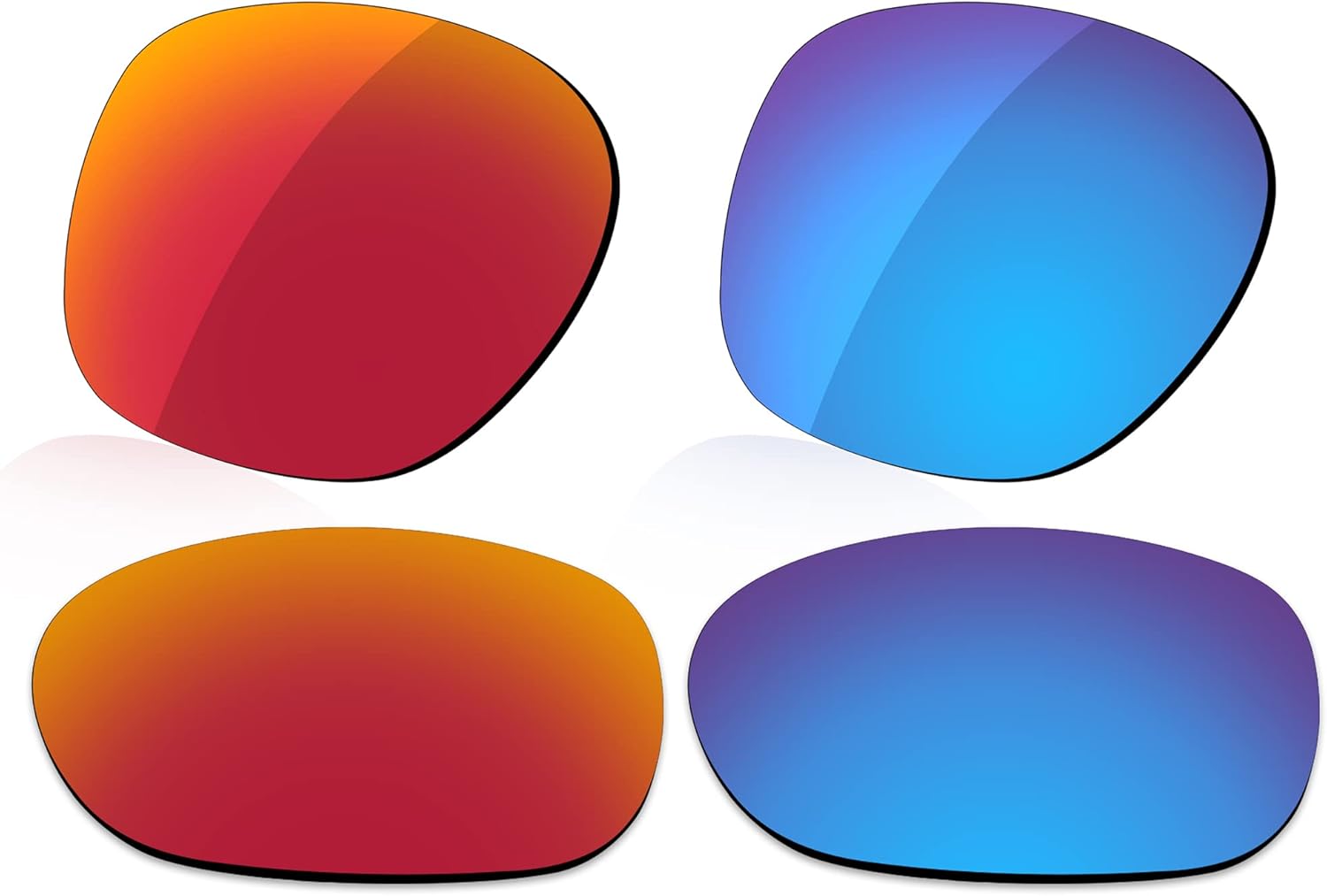 LenzReborn High-impact Polarized Lens Replacement for Oakley Hold Out OO9357-55mm Sunglass - More Options