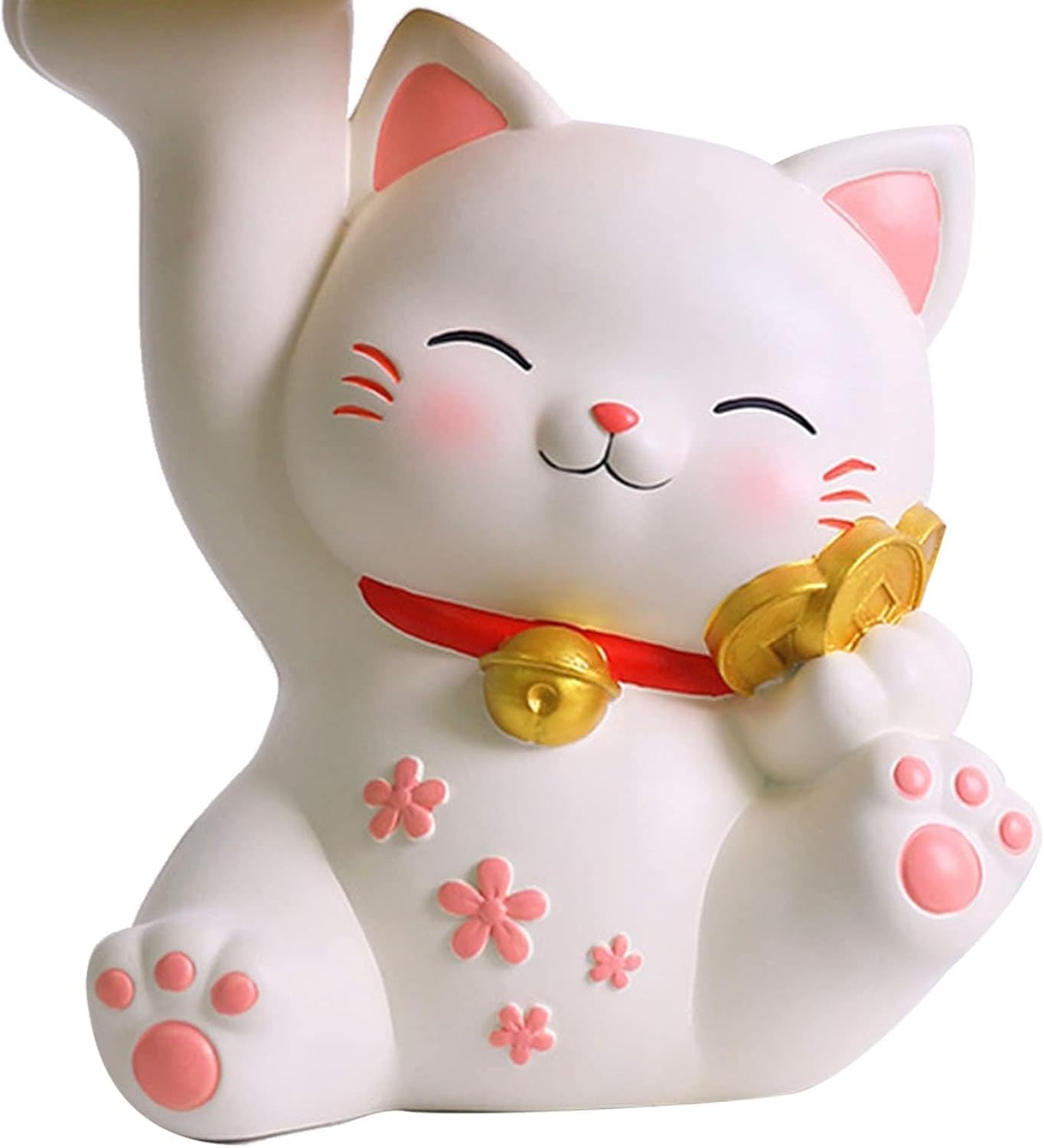 Key Tree, Wood Key Tray for Entryway Table Tabletop Key Holder Tree Jewelry Stand Display Japanese Lucky Cat Storage Tray Statue(02)