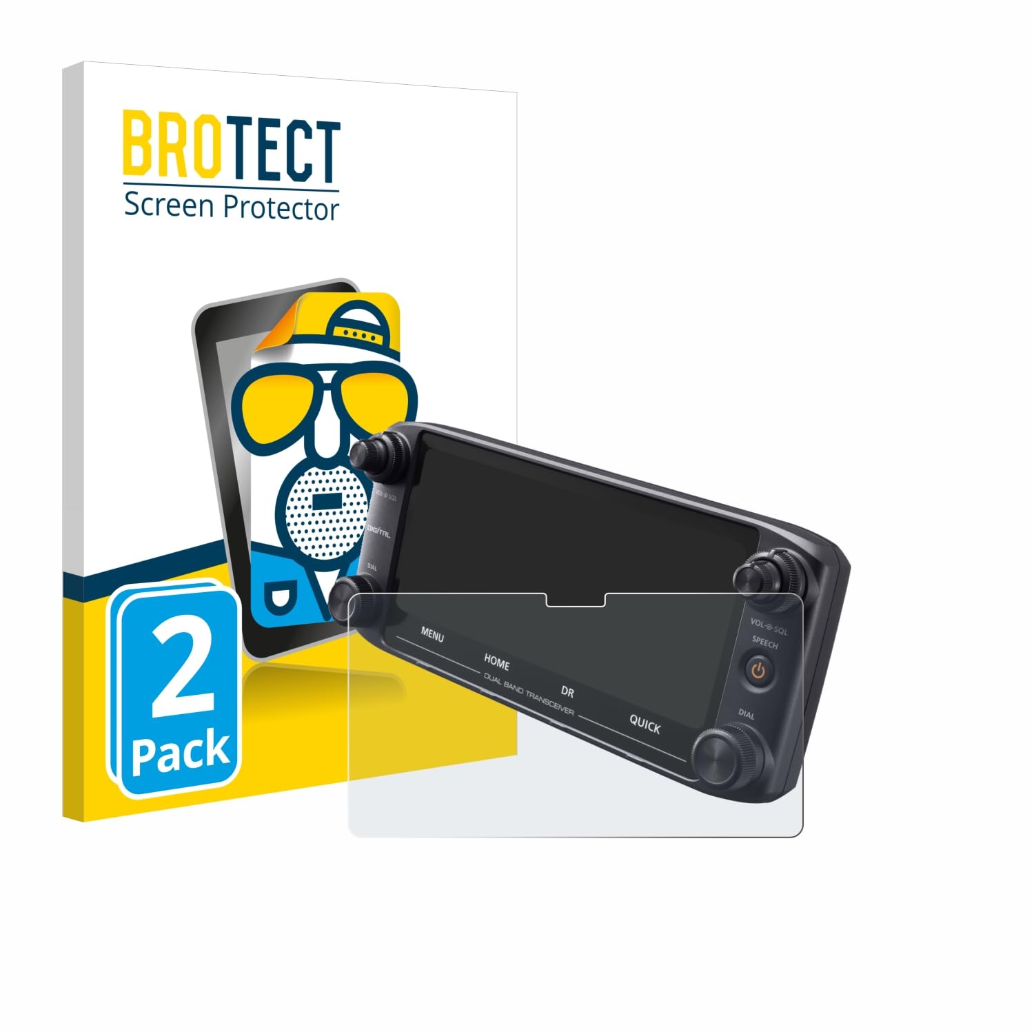 brotect Pellicola Protettiva Opaca per Icom ID-5100 Pellicola Protettiva Anti-Riflesso (2 Pezzi
