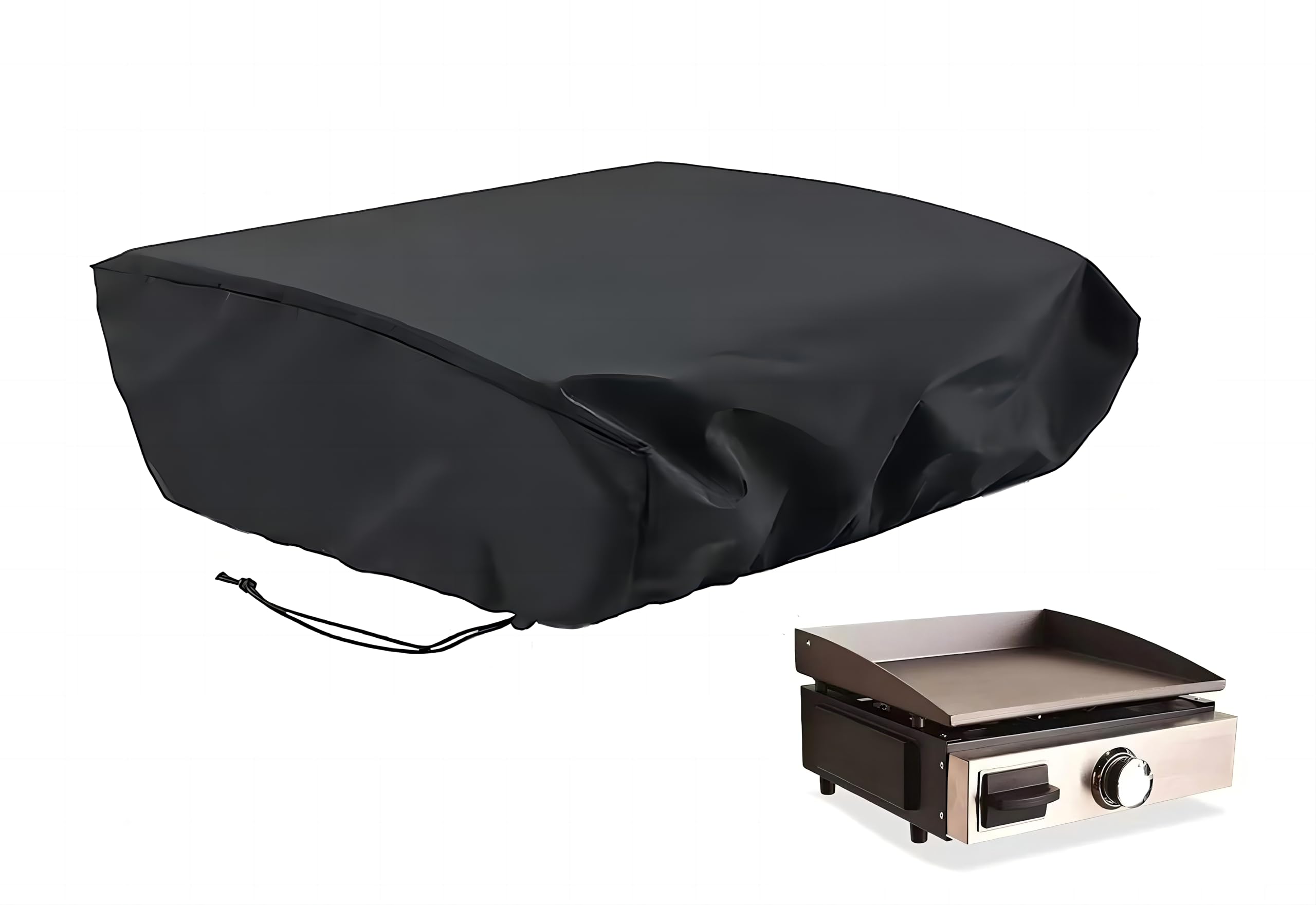 Azatemgo 420D Oxford Cloth Grill Cover - Size 65 x 60 x 25 cm - Waterproof, Anti-UV and Dustproof - Black - for Outdoor Use