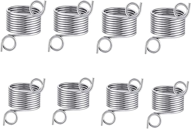 8 Pieces Knitting Loop Stainless Steel Metal Yarn Guide Finger Holder Crochet Ring Set Knitting Thimble Guide Ring for Hand Weaving Hook Line Supplies
