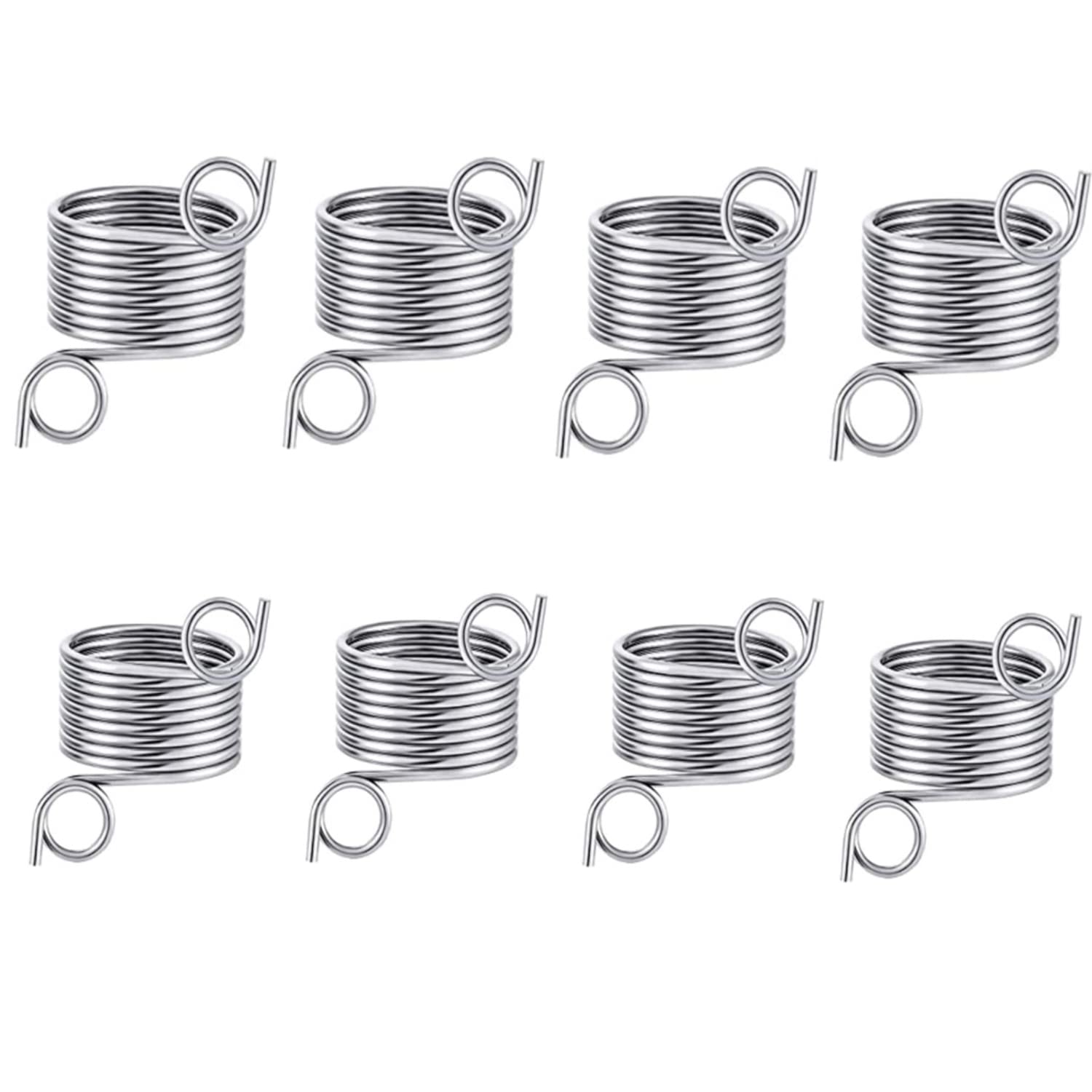 GZXYUANGZXYUAN 8 Pieces Knitting Loop Stainless Steel Metal Yarn Guide Finger Holder Crochet Ring Set Knitting Thimble Guide Ring for Hand Weaving Hook Line Supplies
