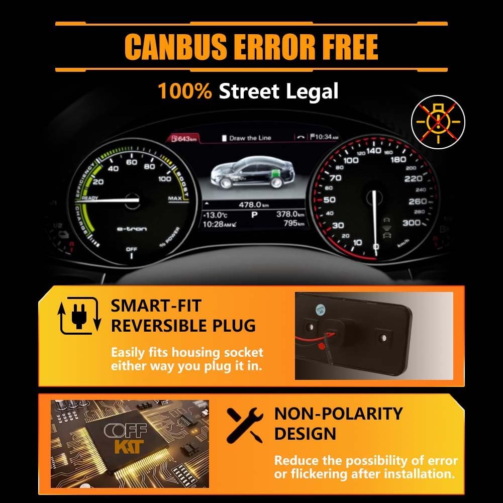 Front & Rear Fender G-Shape LED Side Marker Lights for Mer-cedes Ben-z W463 G-Class G500 G550 G55 G63 AMG 2002-2014, Smoked Lens Side Bumper Lamps, Amber & Red LED Turn Signal Lights, 4 PCS