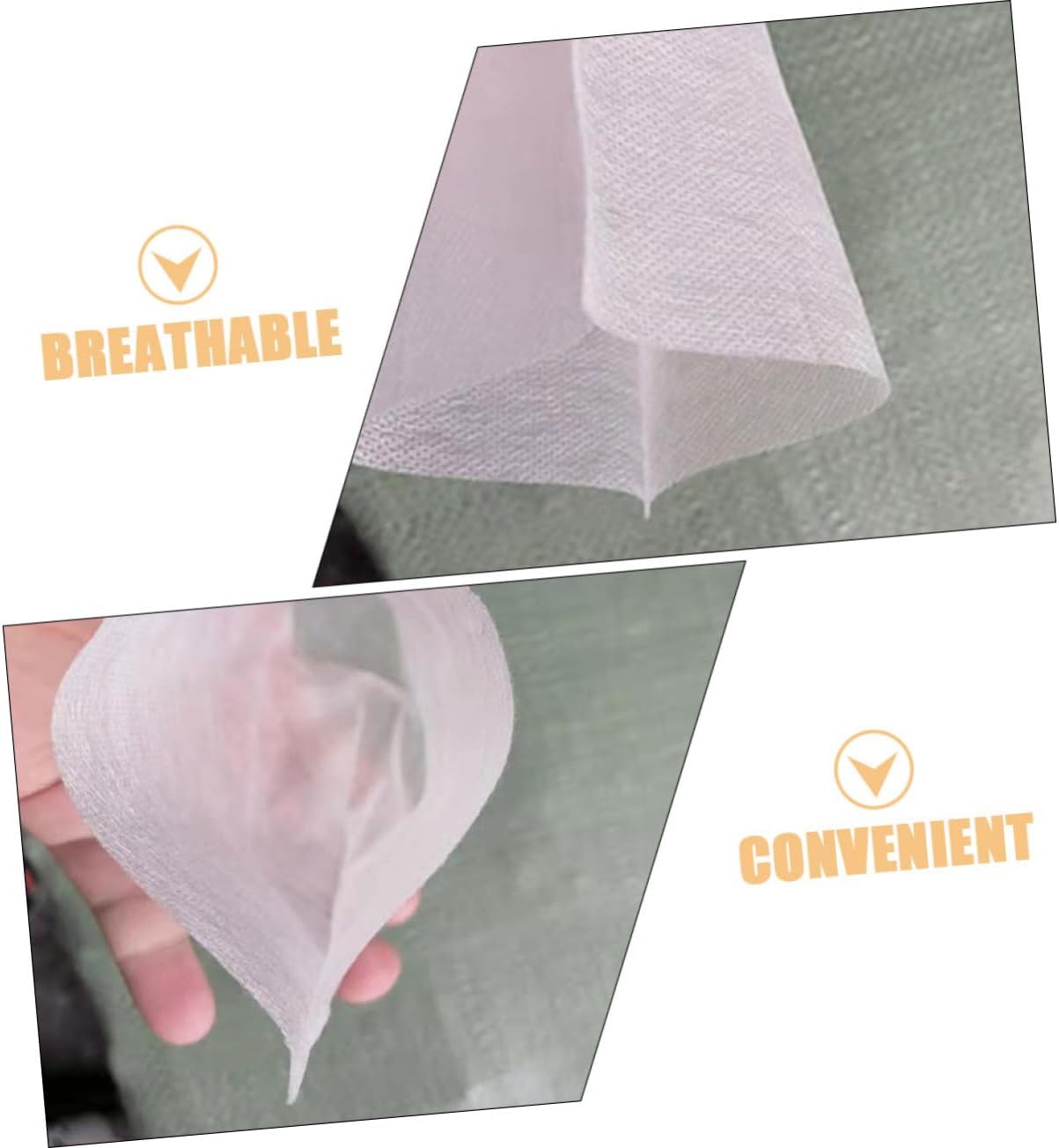 balacoo 500pcs Non-Woven Plant Growing Bags Ventilated Nursery Pots for Healthy for Outdoor and Indoor Gardening