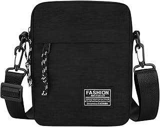 [Cociliye] ミニショルダーバッグ メンズ 斜め掛け 軽量 大容量 マルチポケット スマホ ショルダーポーチ 防水ナイロン素材 コンパクト 無地 日常 ユニセックス おしゃれ 便利