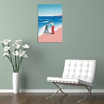 Amazon.co.jp: Guy Billout Vintage Travel Poster Illustration