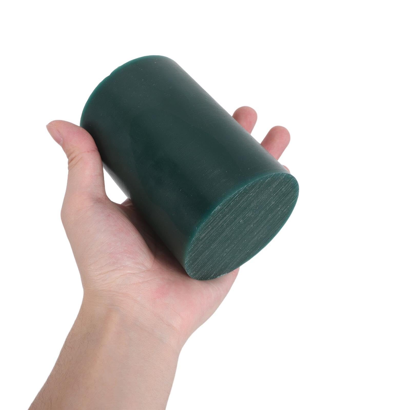 Tubo di Cera per Intaglio e Fusione di Gioielli 76mm Verde, Strumento per Creazione Braccialetti e Anelli, Modellazione Precisa per Artigiani del Settore Orafo