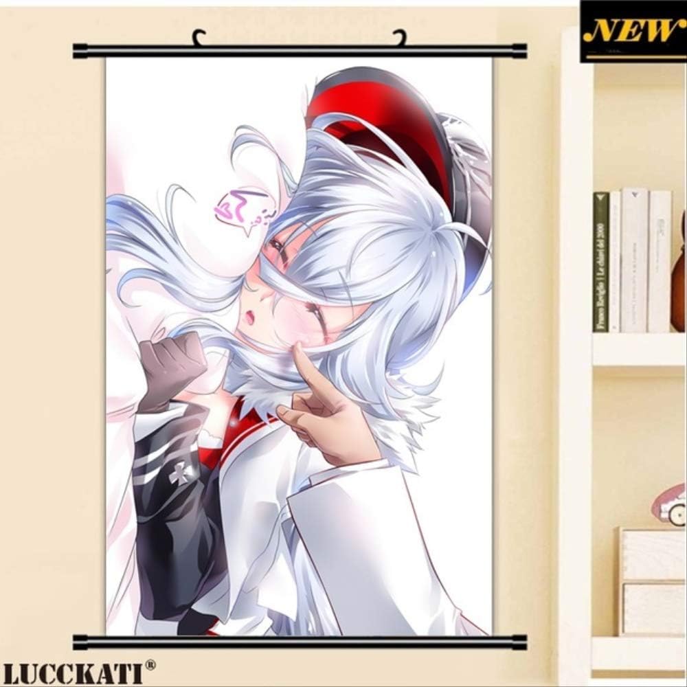 JIAJIAFU Azur Lane Bilan Hangxian Sexy Cartoon Anime Wall Scroll Poster Canvas Painting 40 X 60 CM W