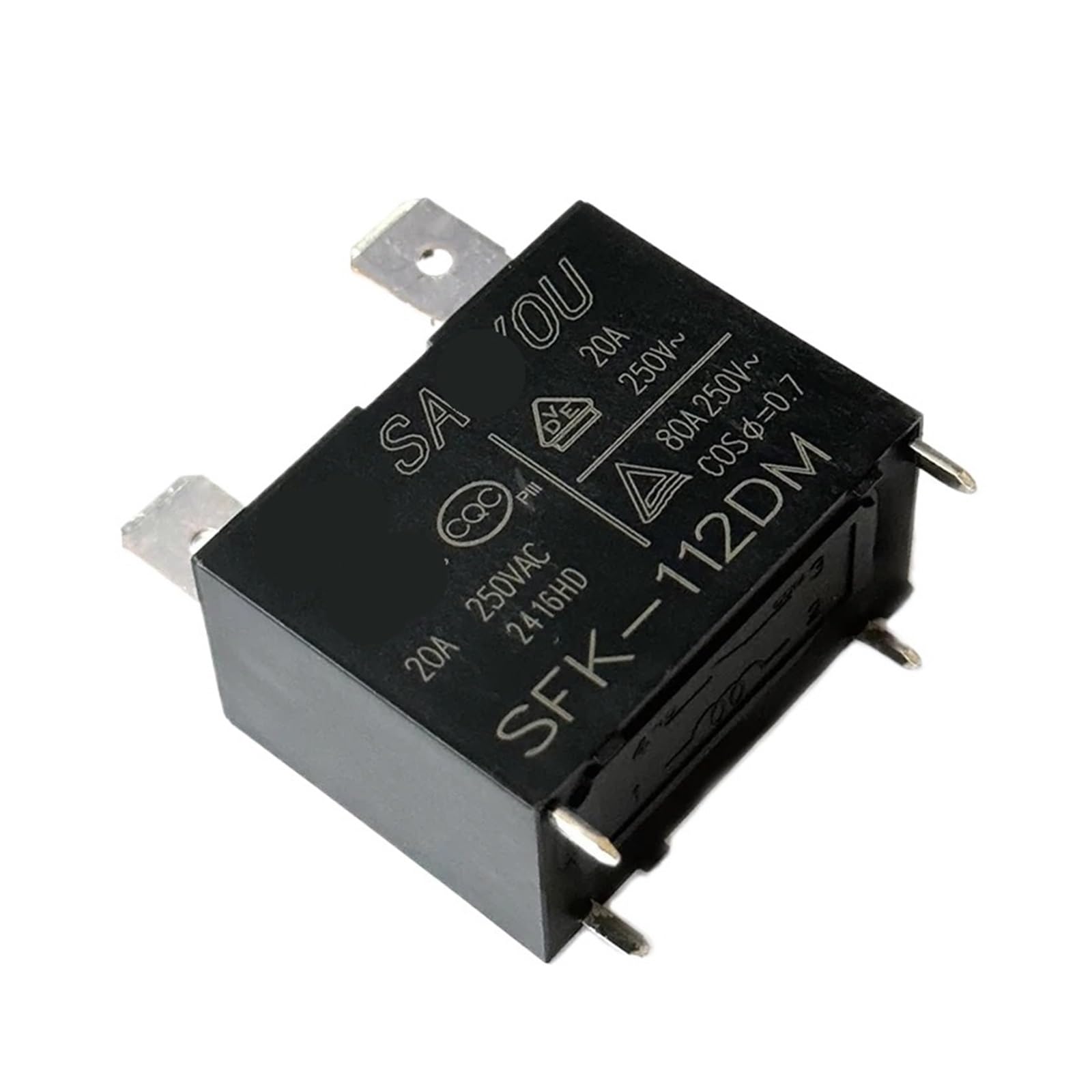 Relé SFK-112DM de 12VDC y 20A para sistemas de aire acondicionado doméstico 3