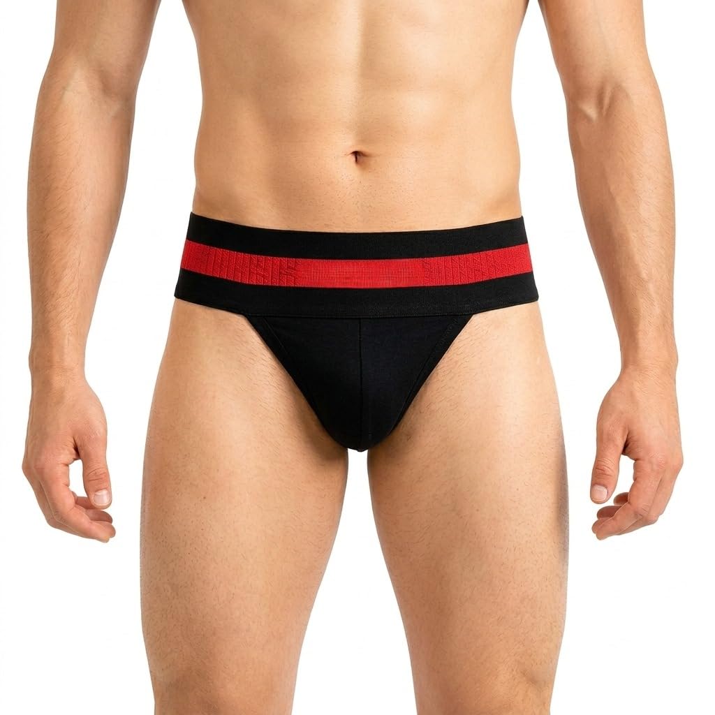PSONS Men's Cotton Gym Supporter | Athletic Sports Supporter | Breathable Jockstrap for Gym, Workout & Fitness | Comfortable Lightweight Active Wear-picture-36