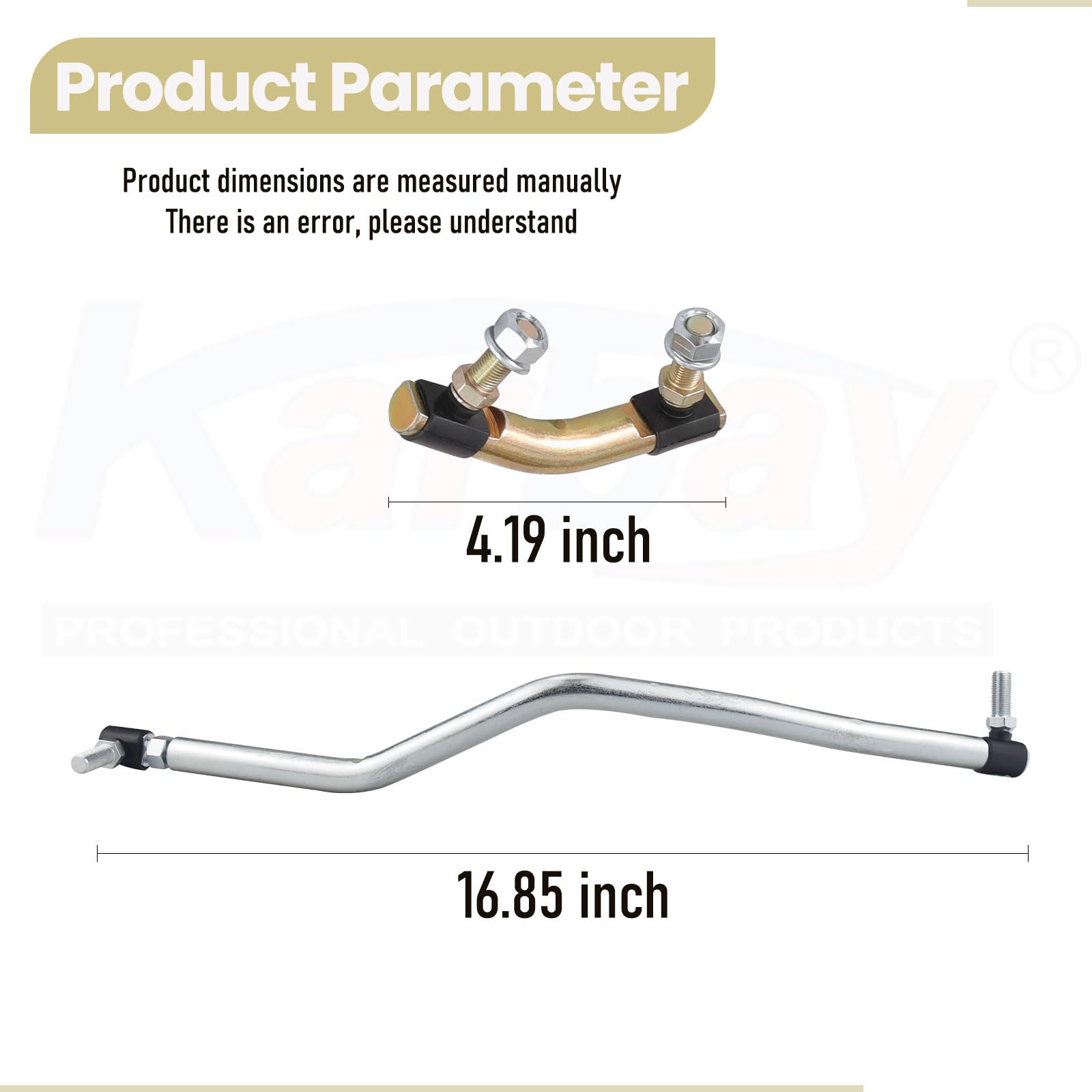 Karbay Juego de eslabones de arrastre de dirección ajustable izquierda/derecha 436884 436885 y 436887 compatible con cortacésped Husqvarna Craftsman Poulan Pro 532436884 532436885 532436887 583576601