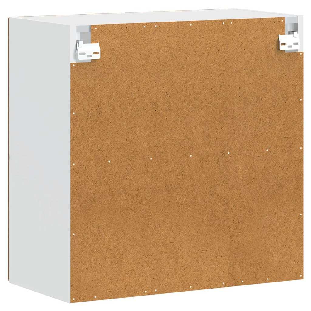 Küchen-Hängeschrank mit Glastür Porto Altholz-Optik, 60x31x60 cm, robuster Holzwerkstoff, Wandmontage, ideal für Küche, Speisekammer Lagerung
