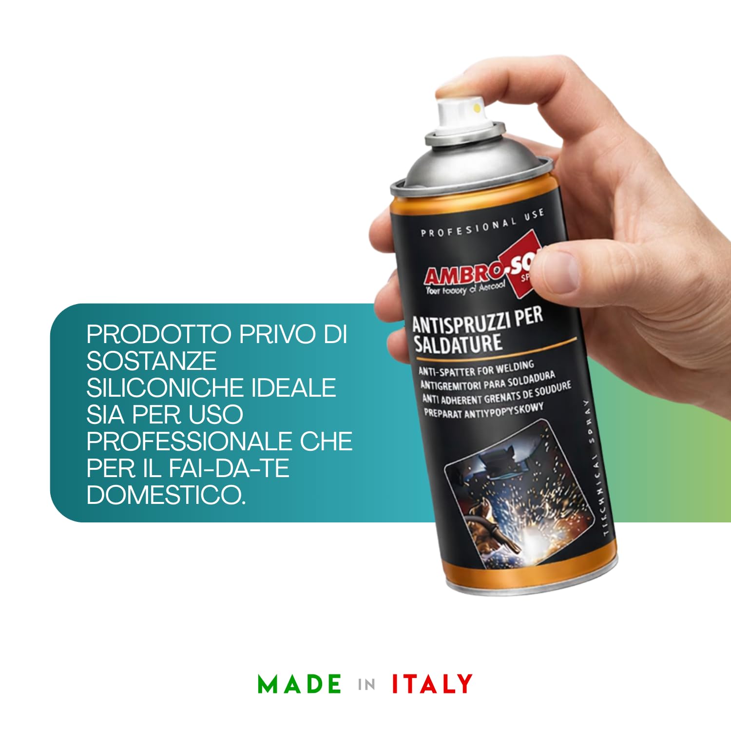 Bomboletta Spray Antispruzzi per Saldature da 400ml, protegge ingranaggi, previene la formazione di corrosione, spray per saldatrice evita Adesione di Scorie e Gocce di Saldatura Varie Quantità (12)