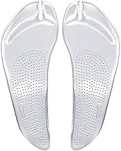 KEQAR Women's Clear Gel Insoles - Arch Support, Heel Relief, Discreet, Compatible Flip Flops & Sandals