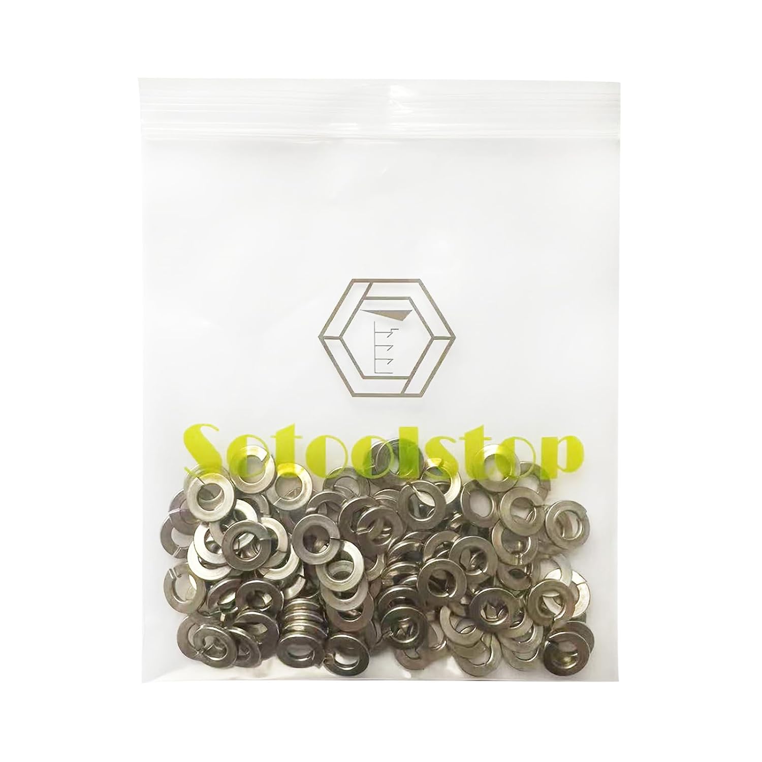 M8 Split Lock Washer, Stainless Steel Spring Lock Washers 18-8 (304), 100PCS