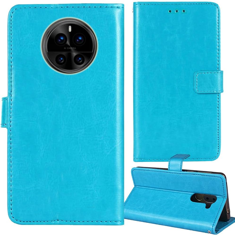 Stand Premium Retro Business Flip Leather Case Protector Bumper for DOOGEE DK10 Pro 6.67" Protection Phone Cover Skin Folio Book Card Slot Wallet Magnetic (Blue)