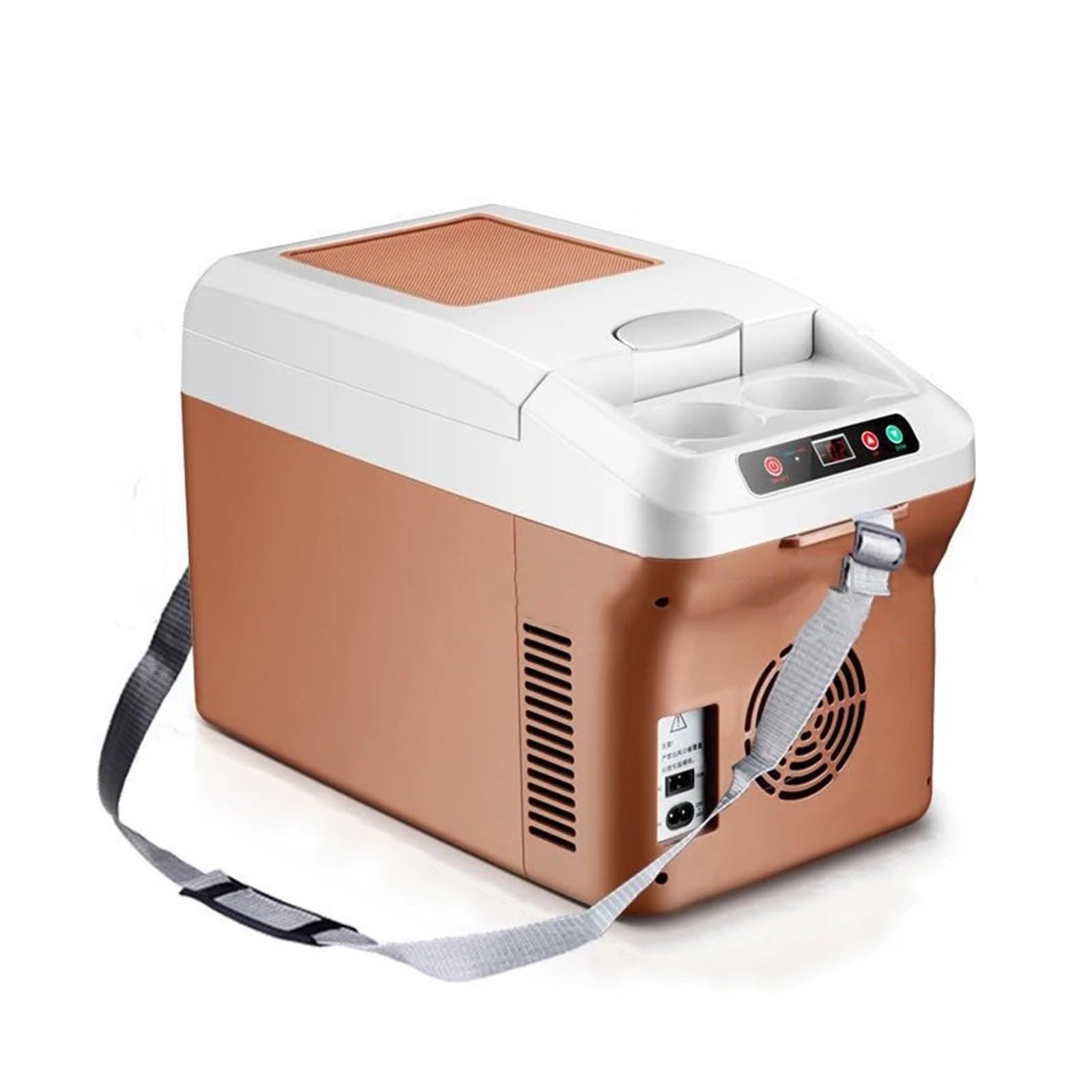 Refrigerador portátil de 15 litros for Uso doméstico y en el Coche, con Sistema de refrigeración y calefacción, for Bebidas y Bebidas, 12 V, 24 V y 220 V.
