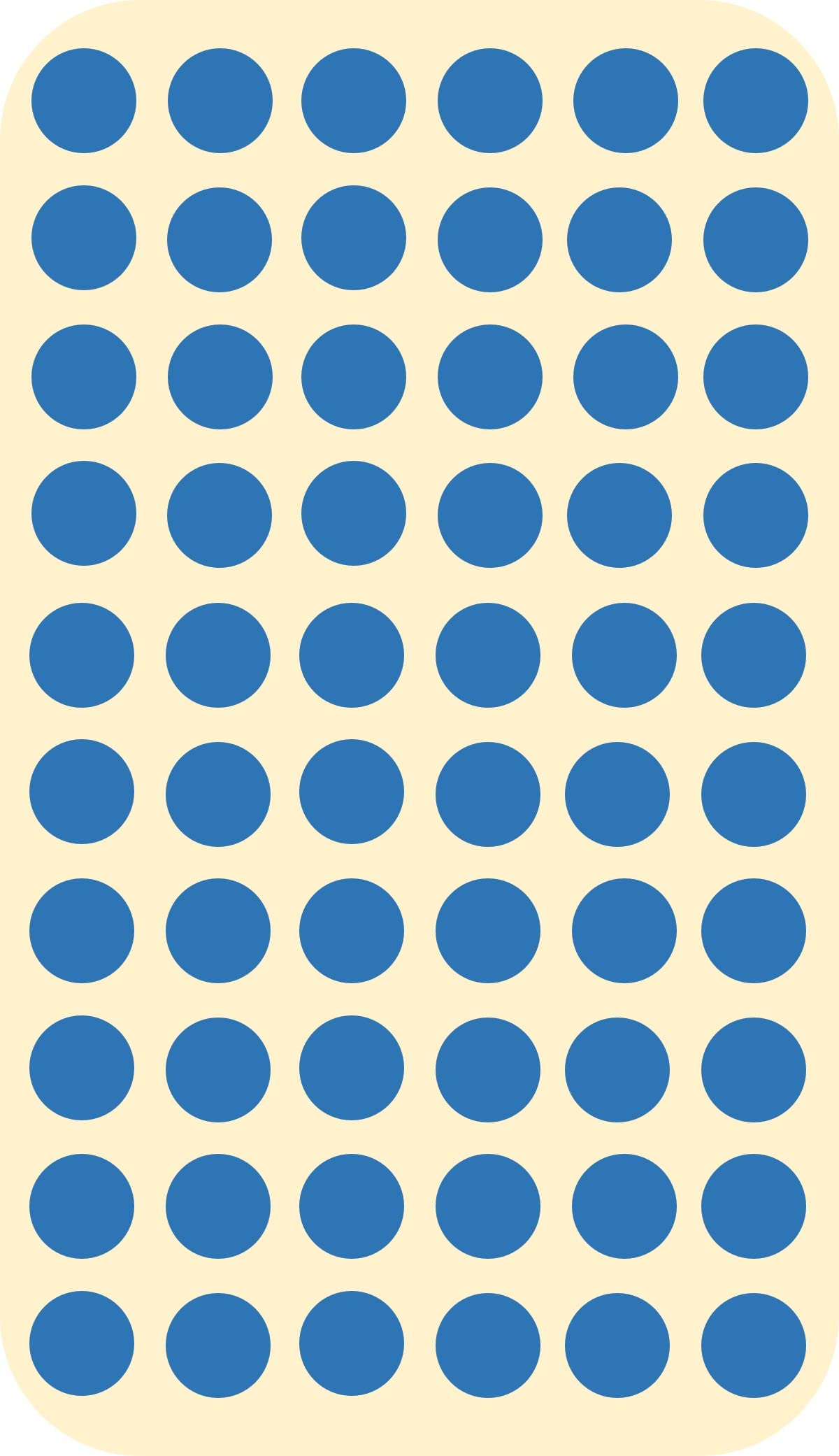 Blackdreams® 1800Pcs 12Mm (0.5 Inch) Dots Sticker Round Circle Blank Labels Self Adhesive (Blue)