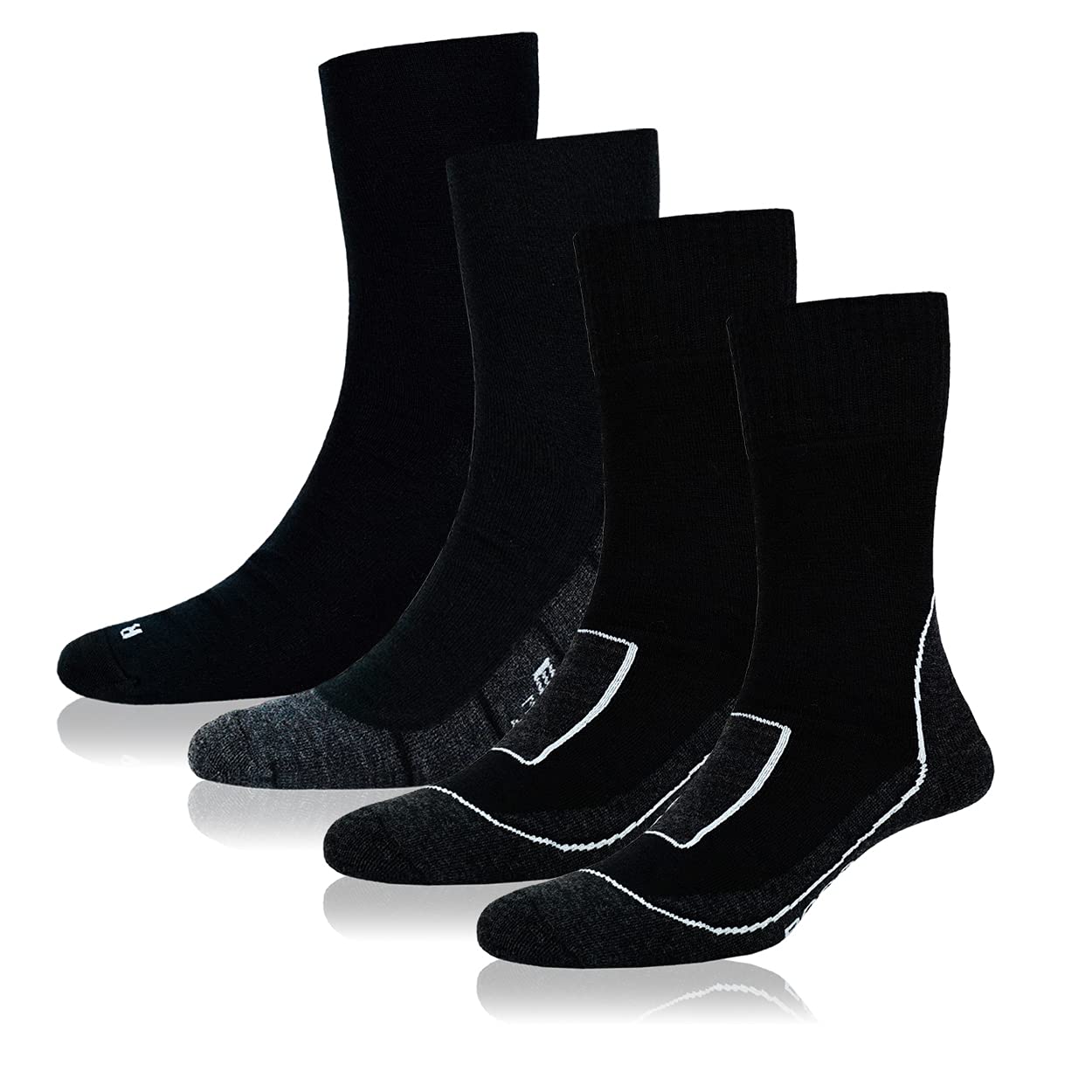 warme Merino Socken Sets light/medium/heavy | Merinowolle wärmt, kühlt und bleibt geruchsneutral Wandersocken für Trekking und Outdoor-Touren