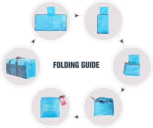 Miniatura 6 de REDCAMP Bolsa de viaje plegable, 75L96L100L Bolsa deportiva grande, Bolsa de lona plegable, Bolsa de lona impermeable ligera