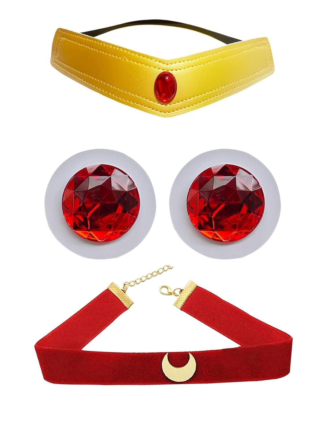 4Pcs Moon Hair Clips Accessories Headband Headwear set