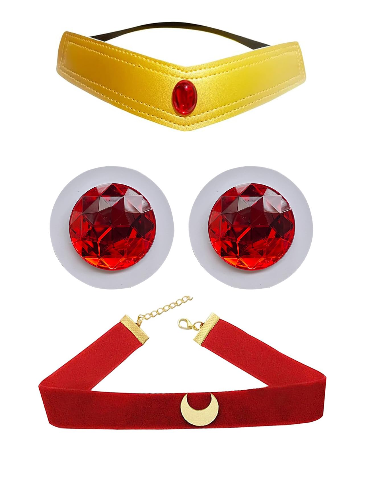Amazon.com : 4Pcs Moon Hair Clips Accessories Headband  display picture 2