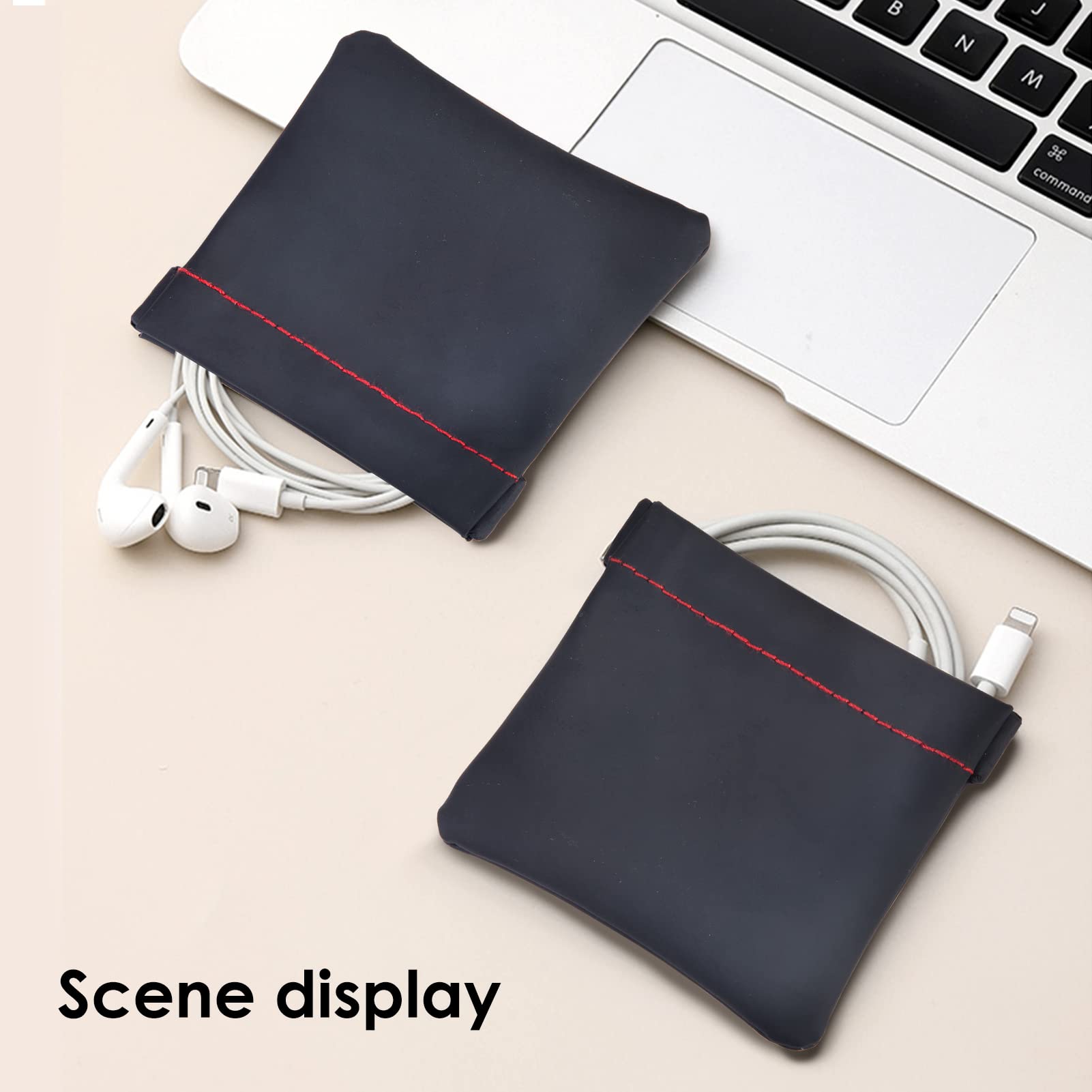 QOCO 6pcs Earphone Bag Case Cover Headphone Pouch,Portable Bag