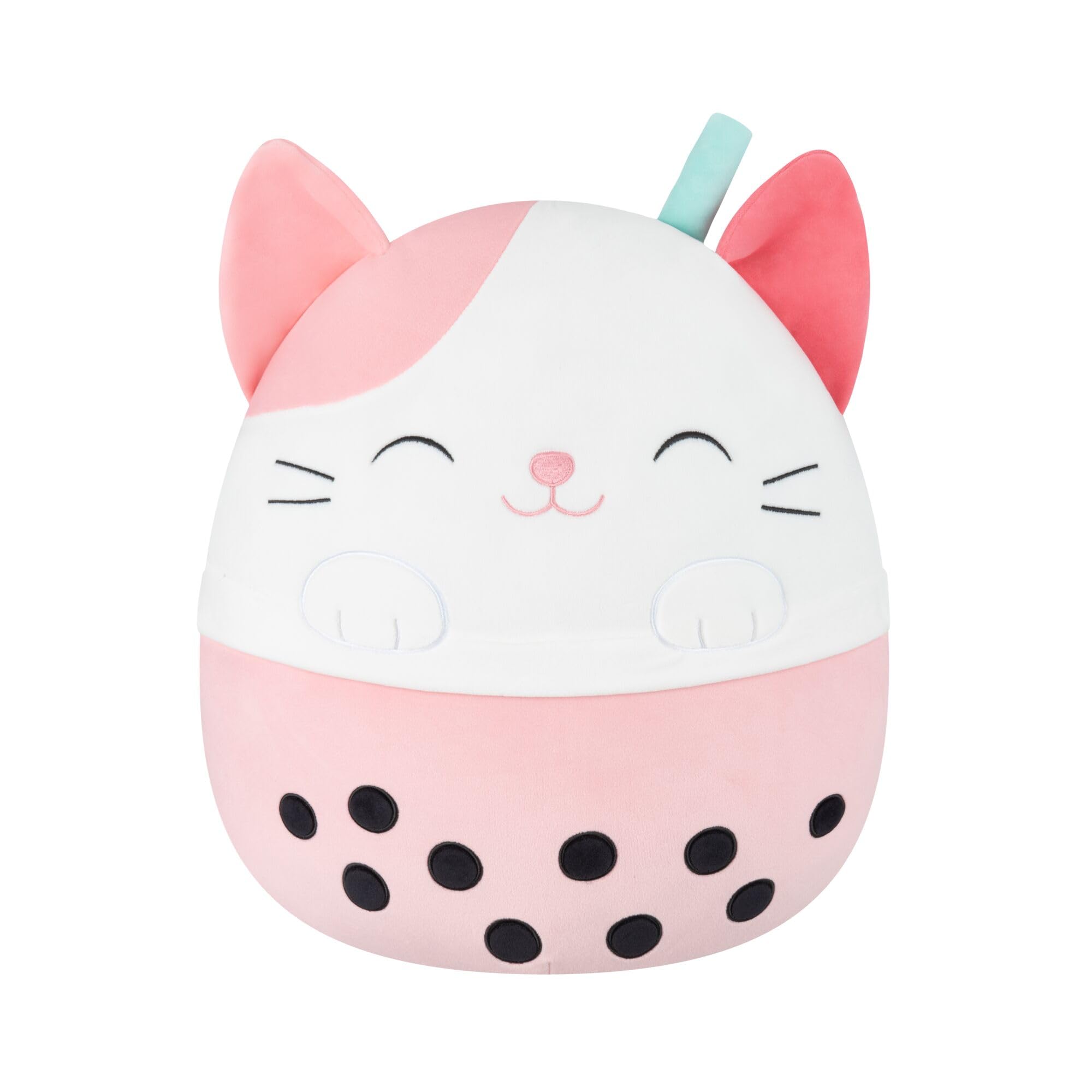 Squishmallows Original 16-Inch Roxy the Pink Calico Cat Boba Tea